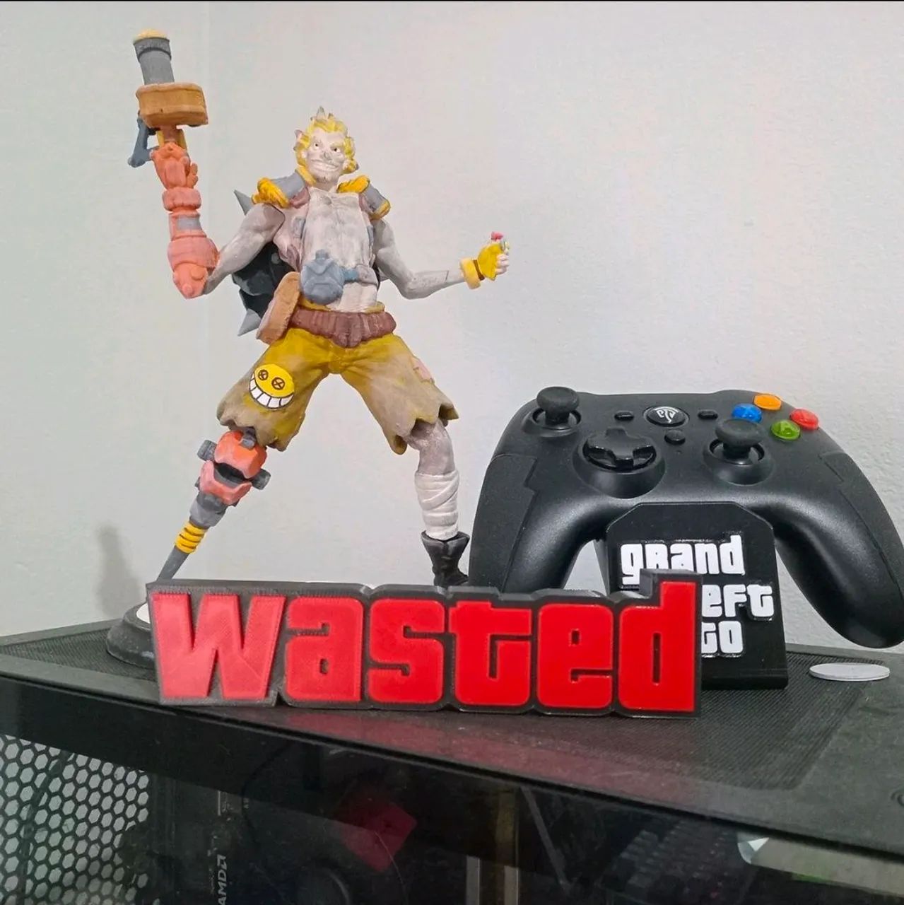 Placa Decorativa Quarto / Setup Gamer GTA - Decoração Wasted - Foto 3