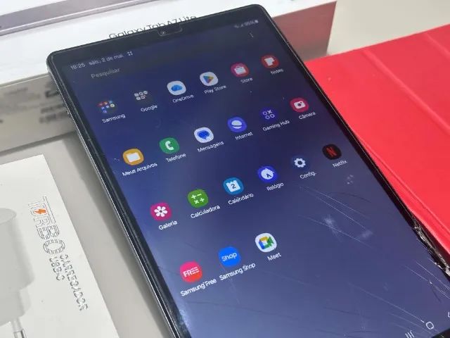 Tablet Samsung Galaxy Tab A7 Lite 8.7 (Usado) - Tela Trincada - Foto 3