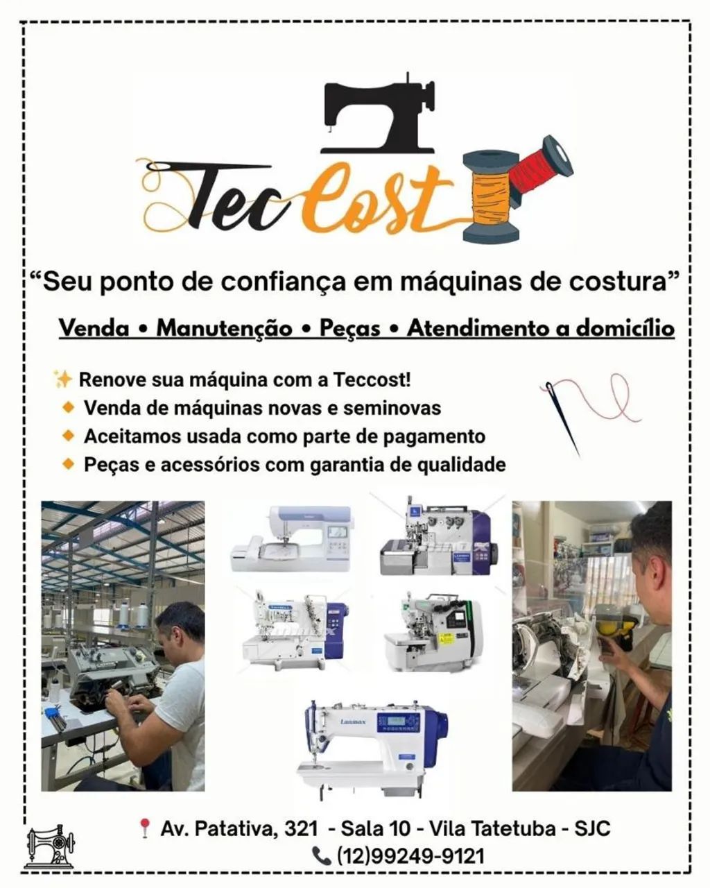 Técnico de máquinas de costura 