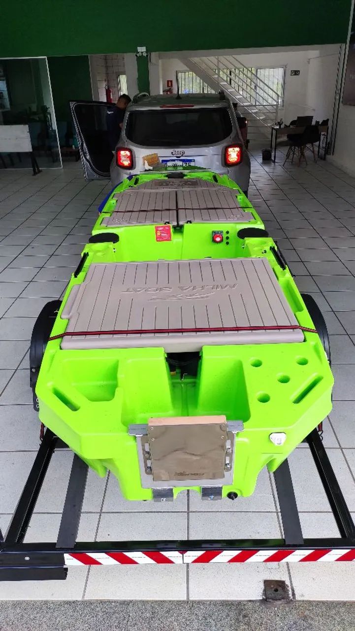 Milha boat completo ( carretinha, motor, customização) - Foto 5