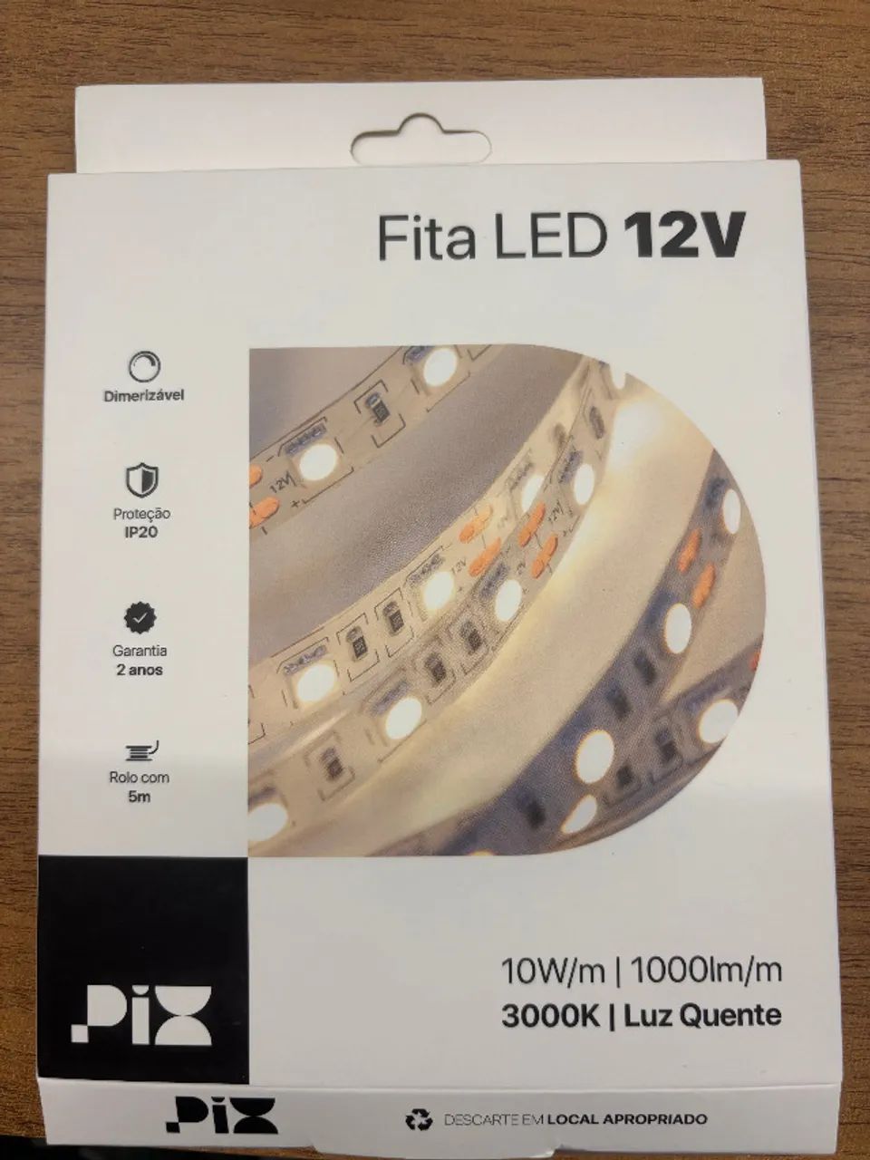 Fita de LED Pix Iluminação 10W Pix Iluminação 12V 5 metros 36506083