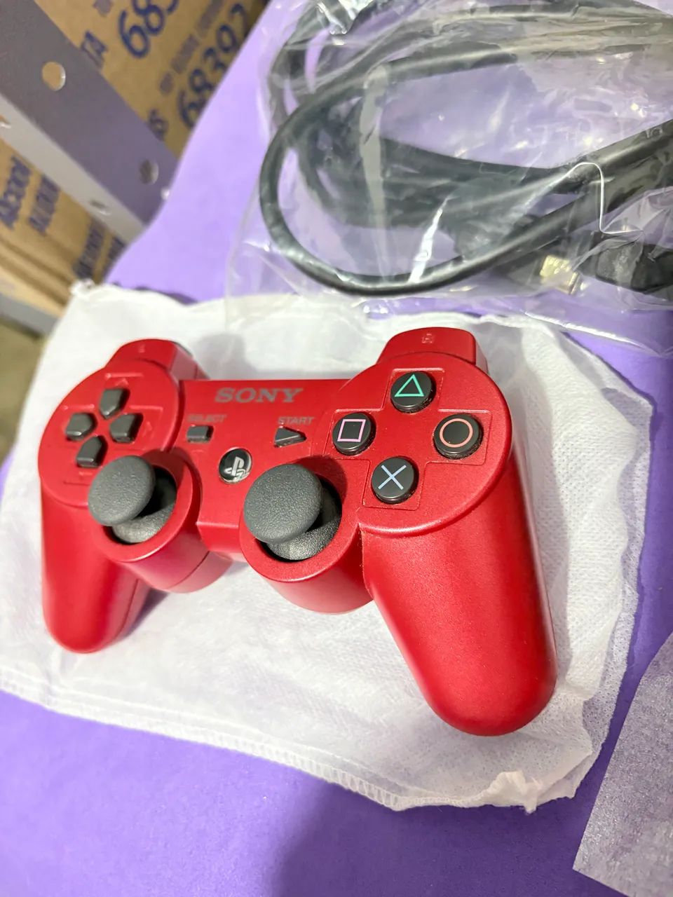 Console playstation 3 scarlet red ps3 vermelho - Foto 5