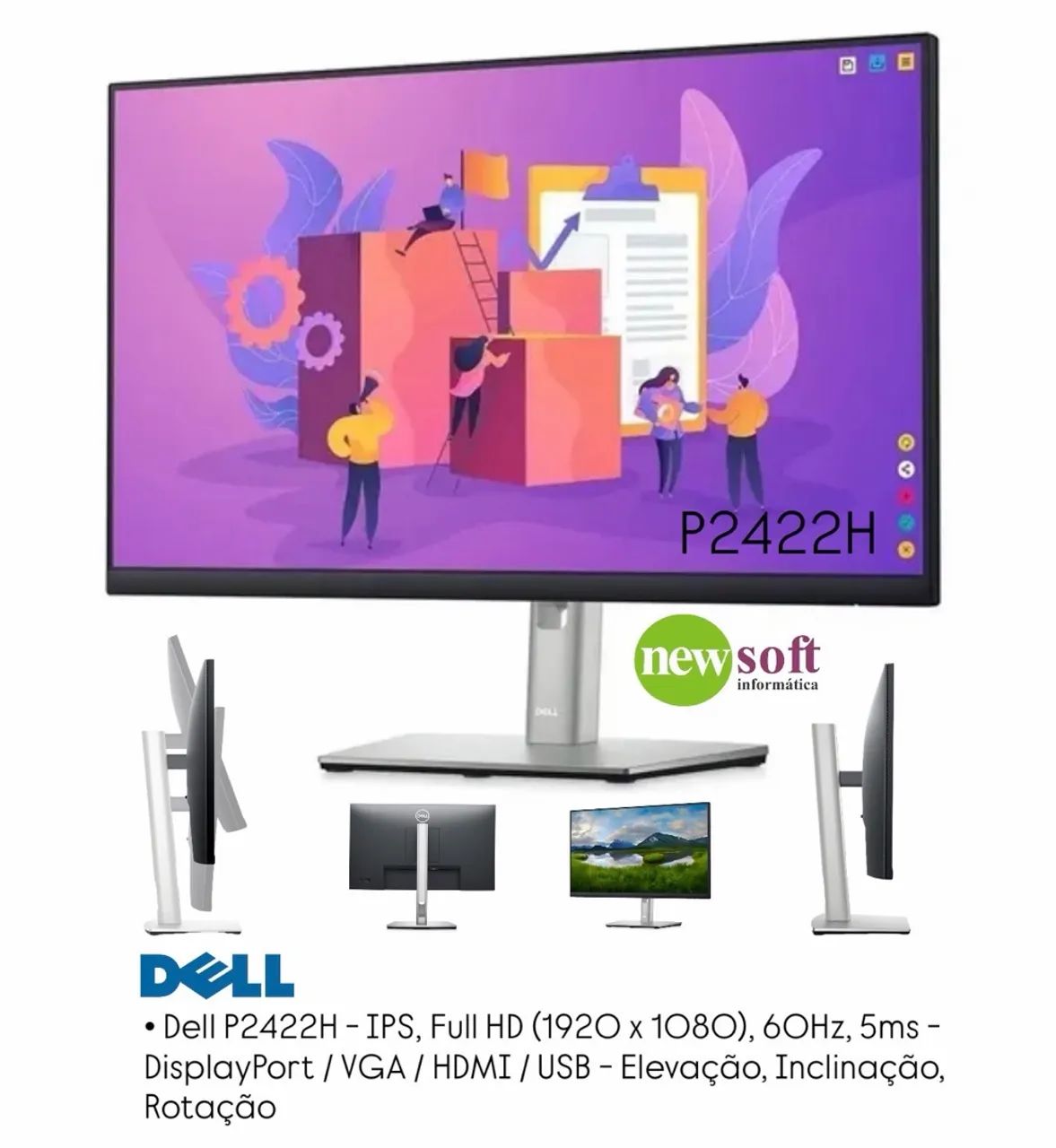 Monitor DELL P2425H - Novo na Caixa  - Foto 2