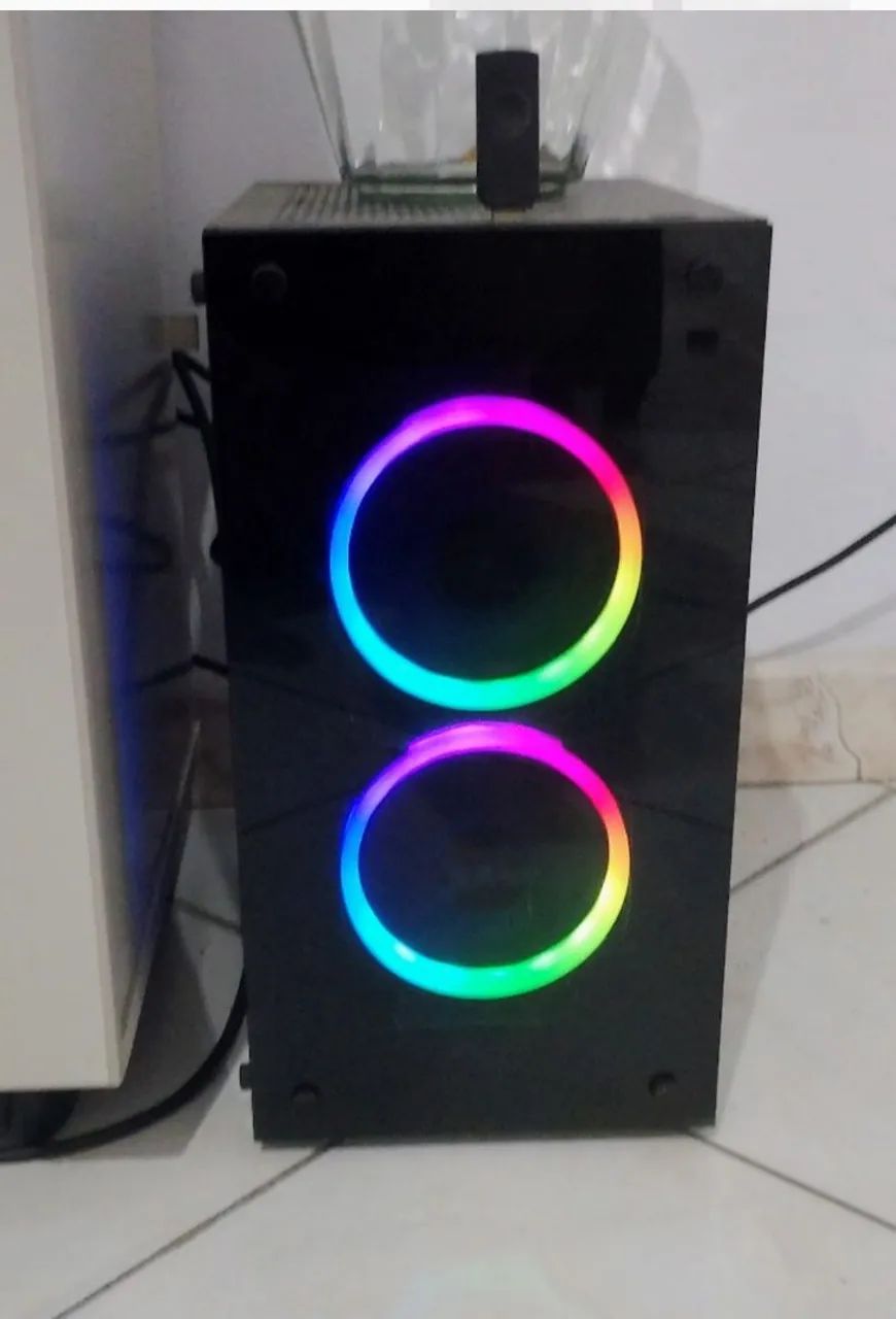 PC Gamer Lindo e Potente! Ryzen 5 + RX 6600M 8GB + 16GB RAM ? Gabinete Wise Vidro e RGB
