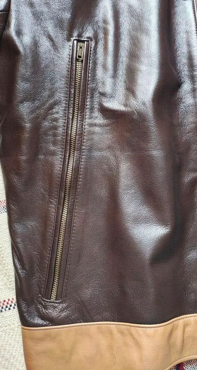 Jaqueta de couro modelo Wolverine -100% couro legítimo.  - Foto 3