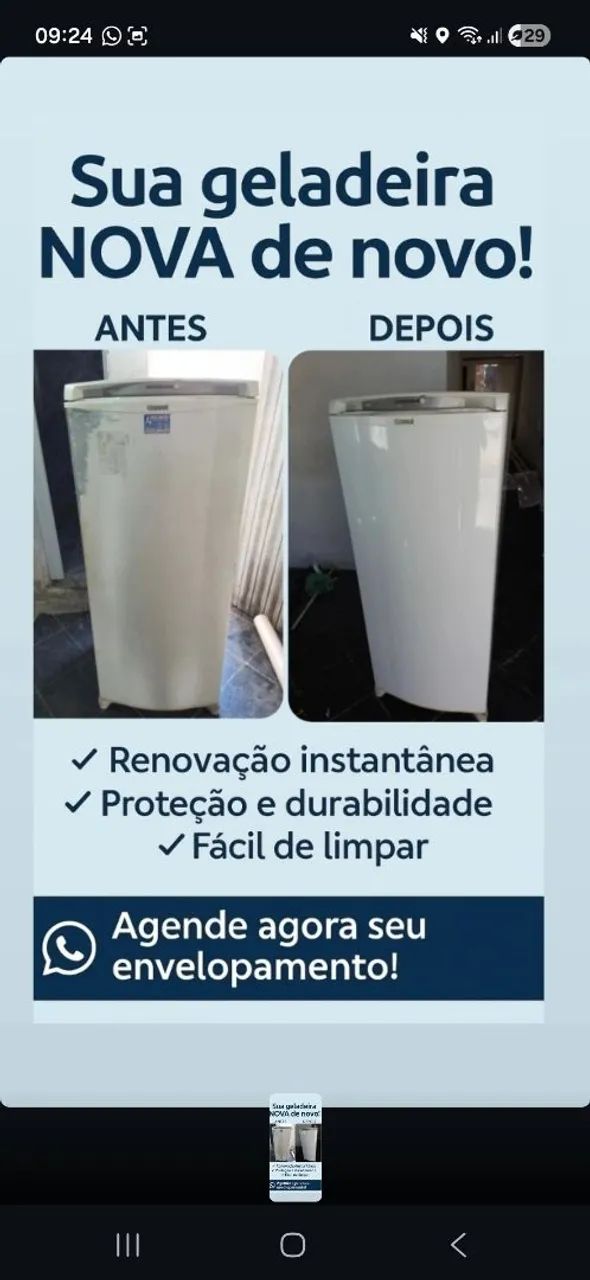 Envelopamento de geladeira  - Foto 2