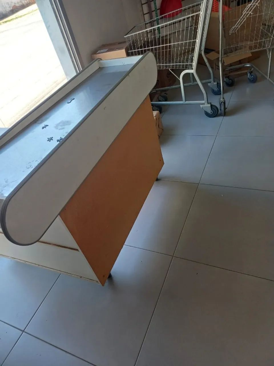 check out para comércio