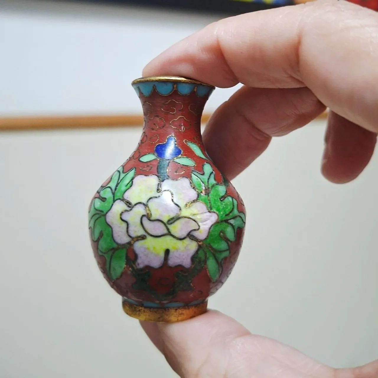 Vaso cloisonne  - Foto 3