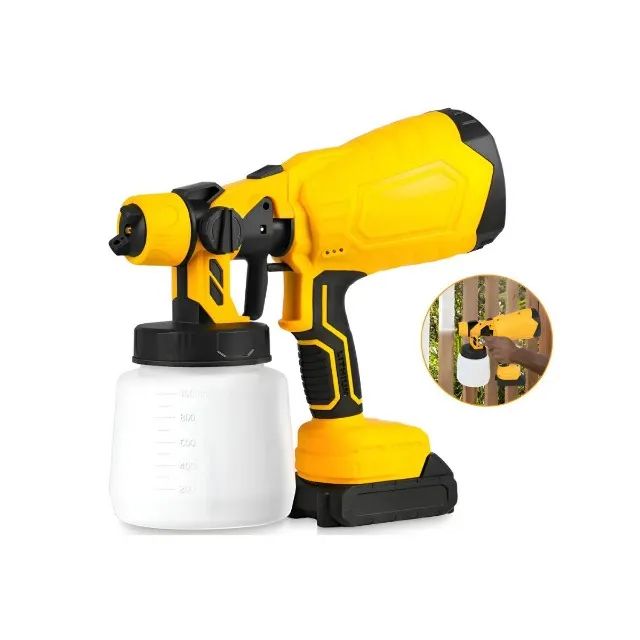 21V 1300mAh Spray Paint Gun (Kit with 2 Batteries)