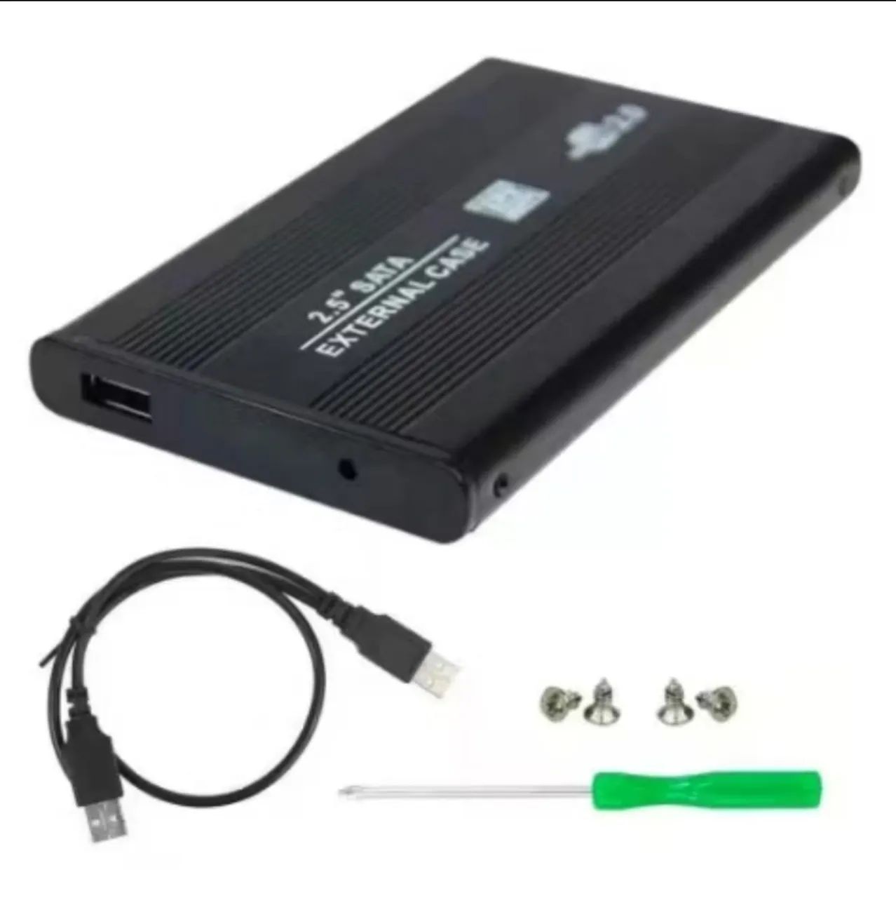 Case para HD ou SSD 2.5", USB 2.0 (Novo)