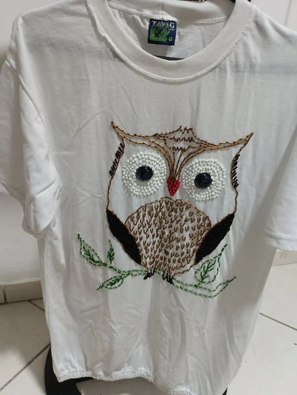 Blusa de malha bordada a mão  - Foto 3