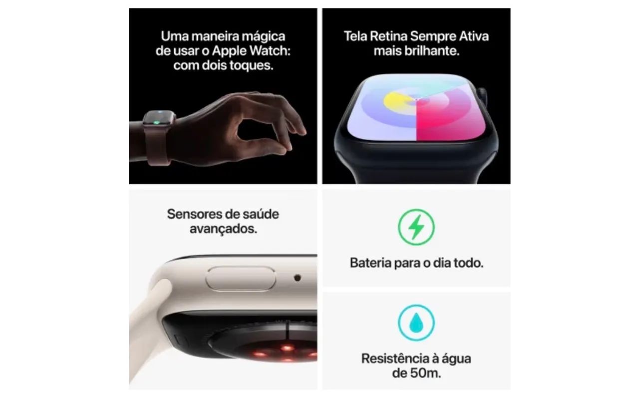 Apple Watch Series 9 Milanese Ouro 41mm - Foto 5