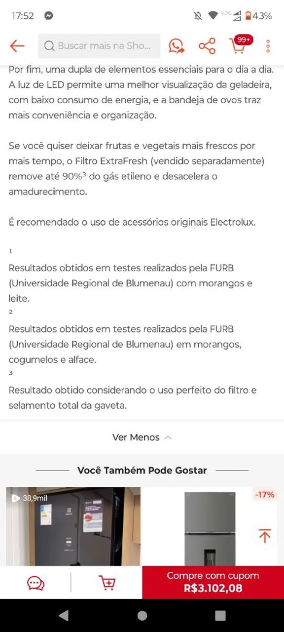 Geladeira Electrolux  - Foto 4