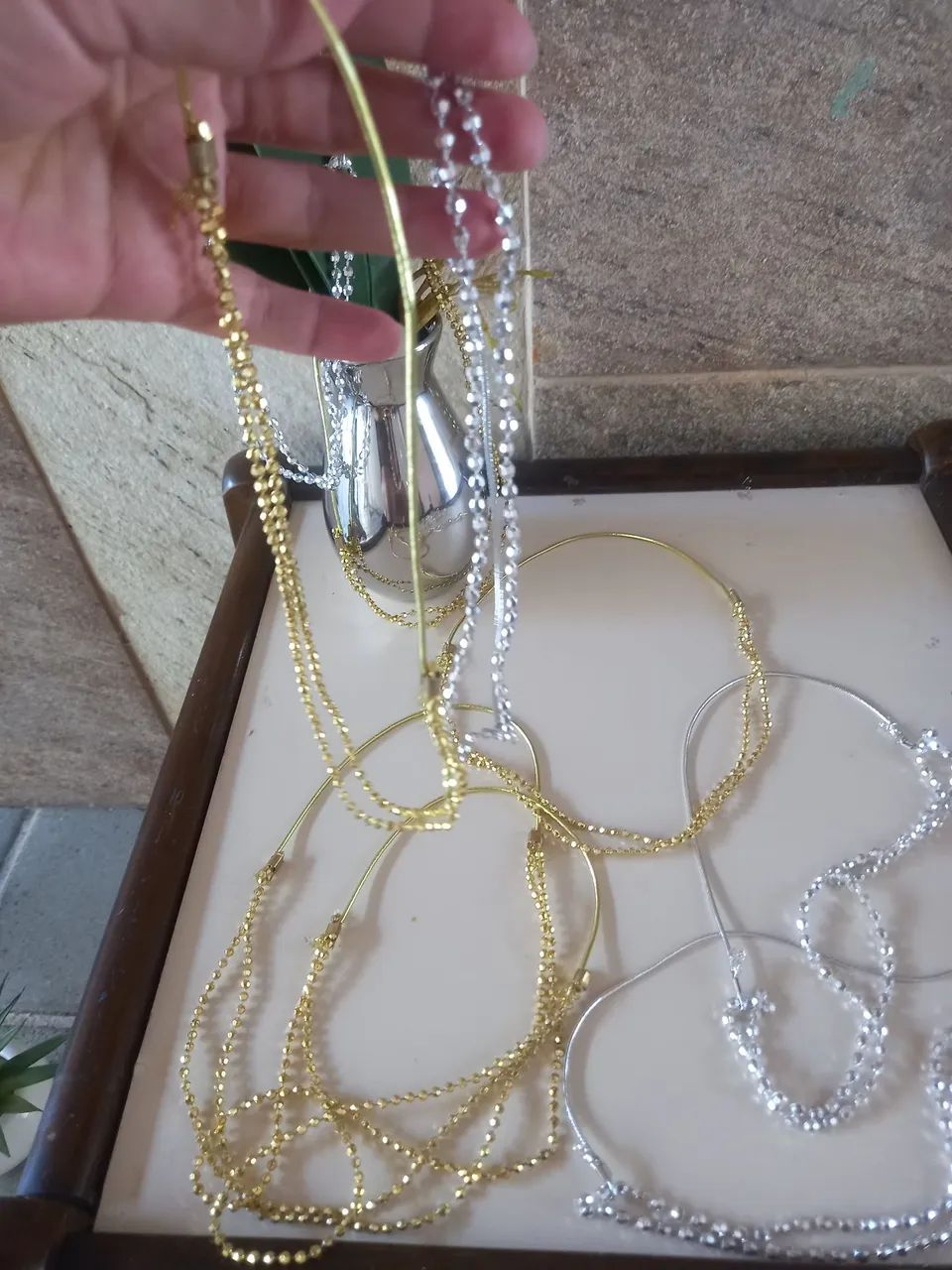 Faixa elastico com brilho - Foto 4