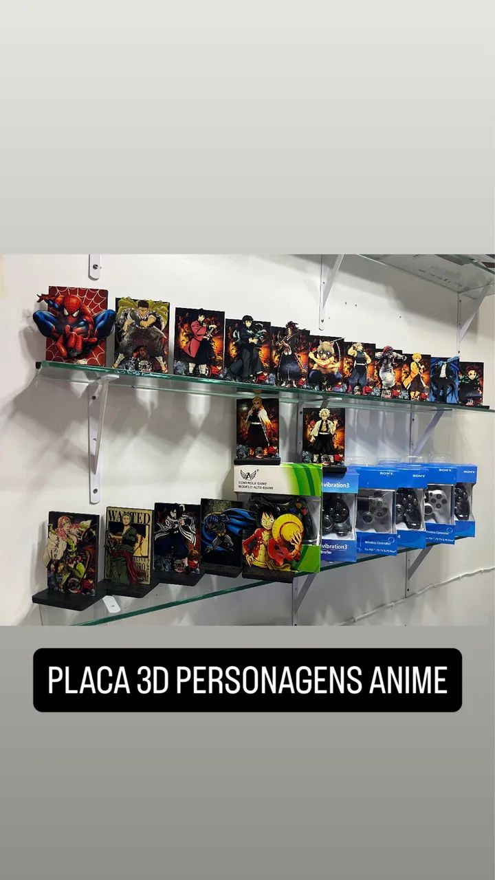 PLACA 3D ANIMES  - Foto 3