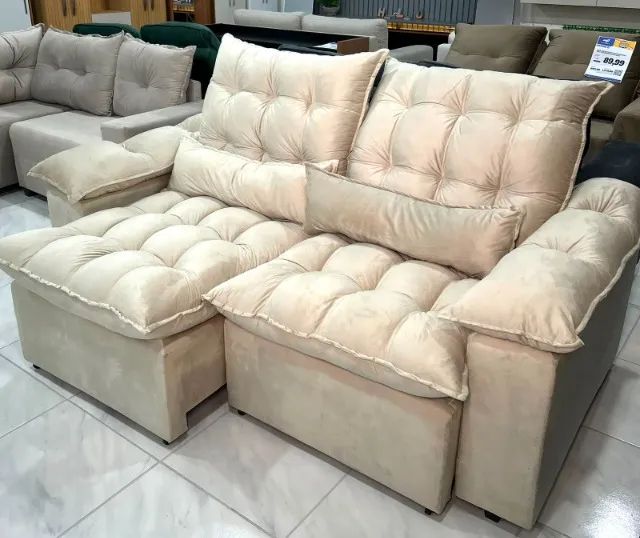 Sofa Glamour de 4 Lugares