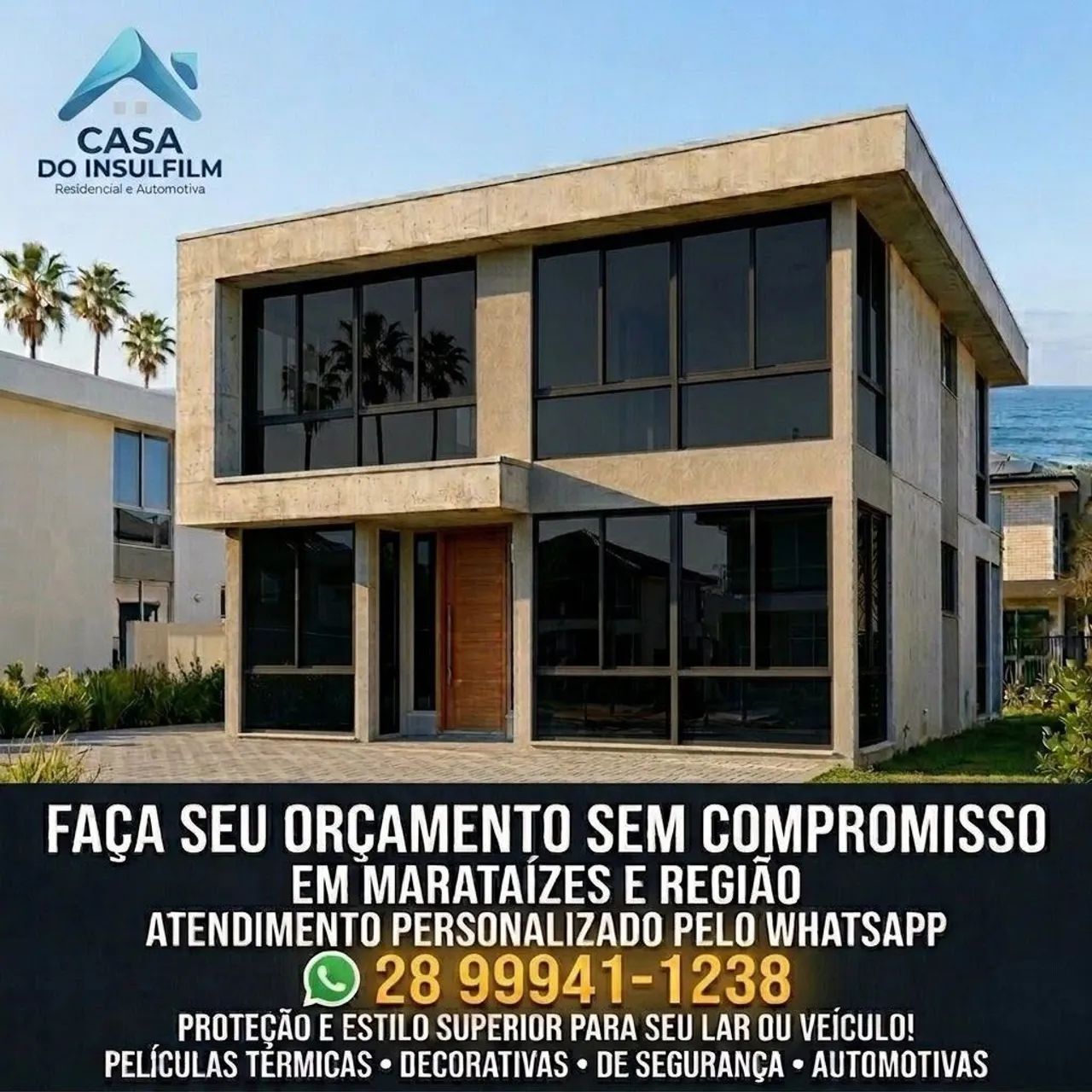Instalação de Insulfilm residencial e comercial  - Foto 3