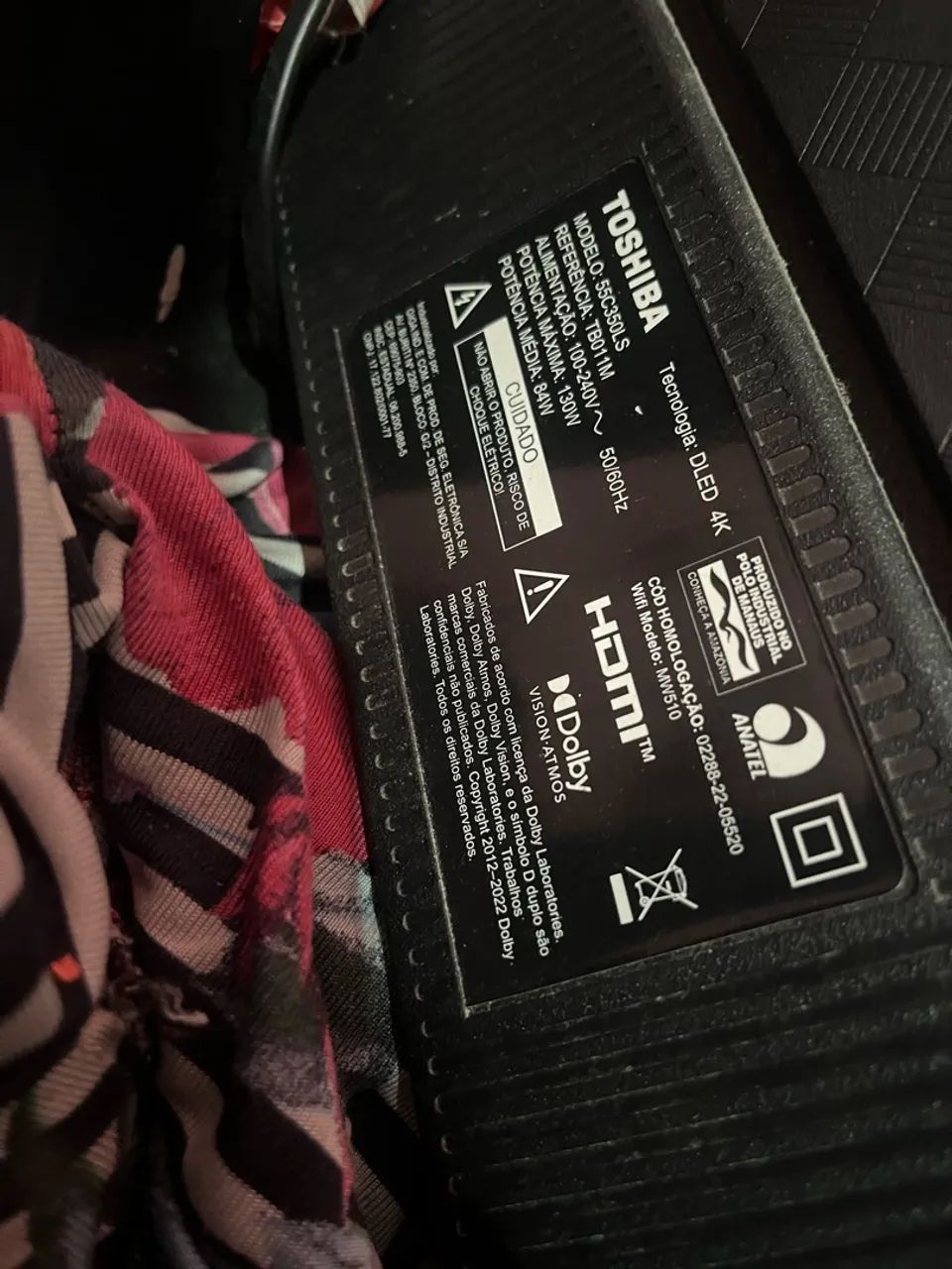 TV Toshiba 55 polegadas com defeito na fita de led  - Foto 5