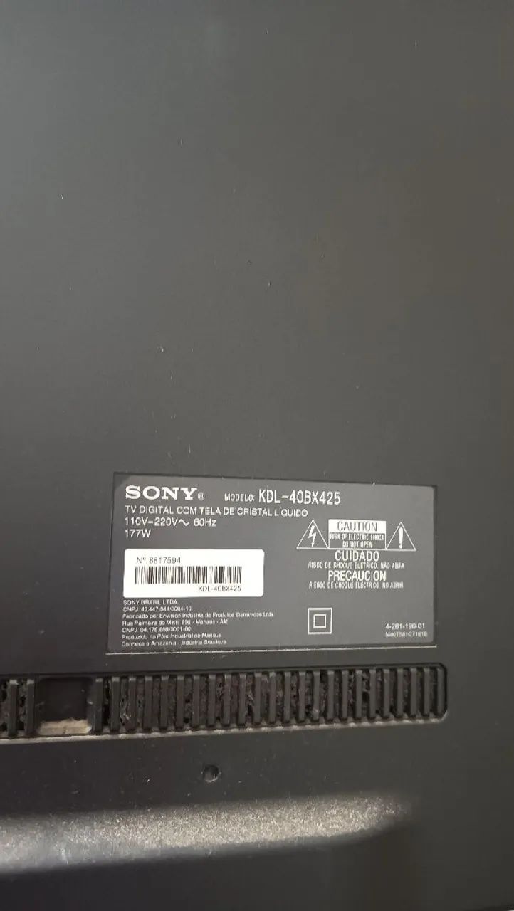 Tv sony bravia 40 polegadas. Funcionando  - Foto 2