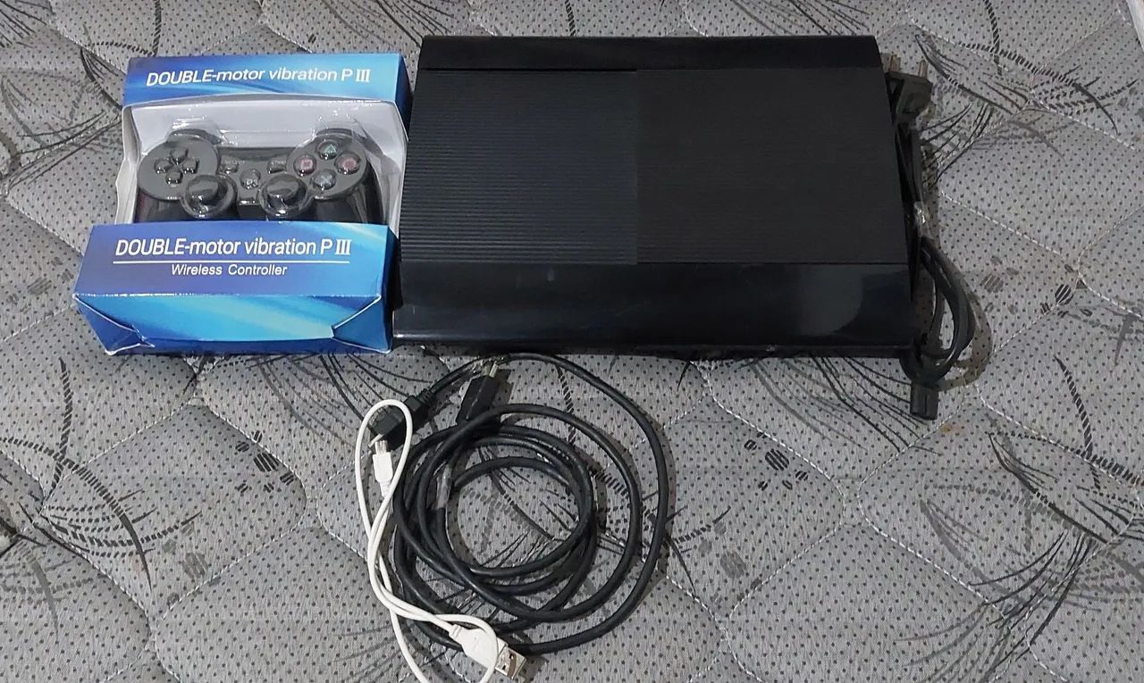 Play 3 (ps3 )super slim  completo com jogos - Foto 2