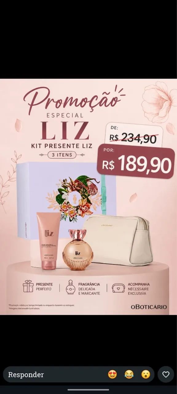 Kit Liz O BOTICÁRIO