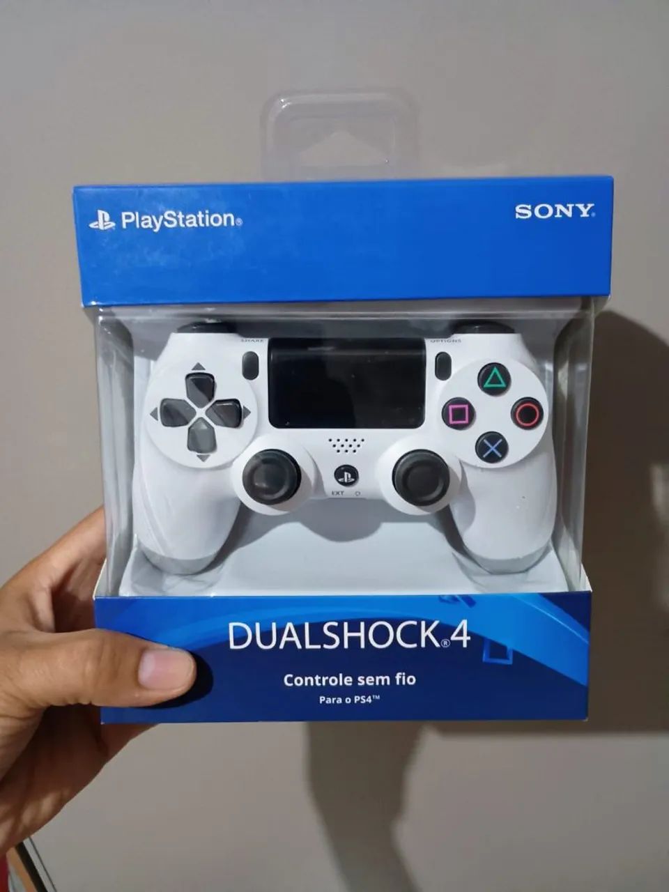 Controle Ps4 Branco Bluetooth 