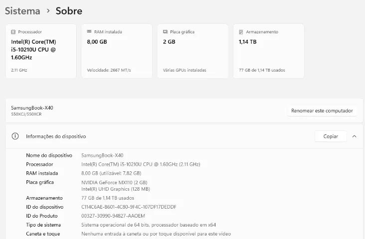 Notebook Samsung Book X40 - Foto 5