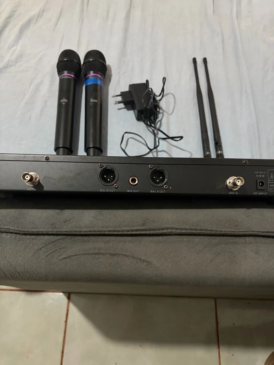 Rack Microfone sem fio Leson duplo - Foto 5