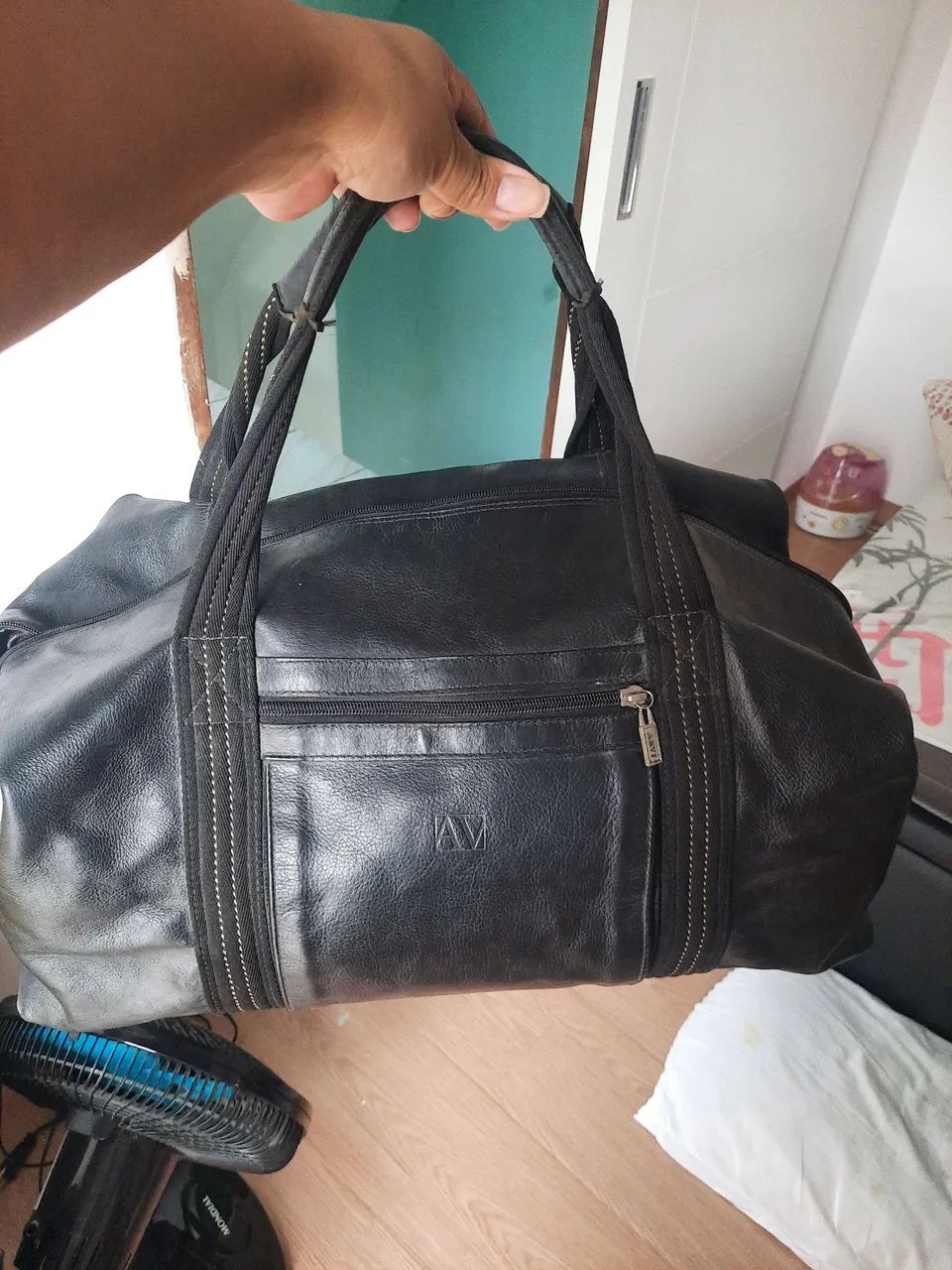 Bolsa de Couro viagem 