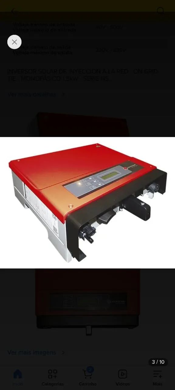 Inversor goodwe 1.5w   220v - Foto 2