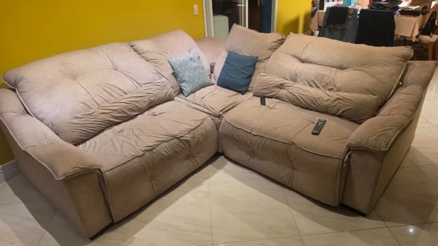 Sofá de Canto em L Super Confortável 2.60x2.60