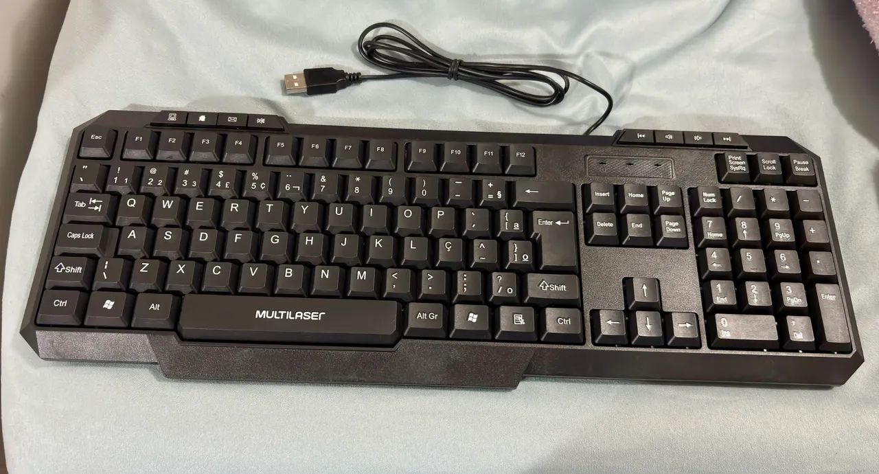 Teclado multimídia Multilaser USB Preto - TC206 - Foto 3