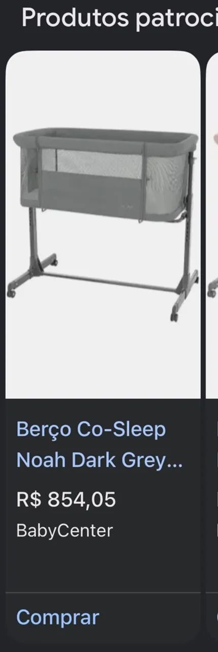 Berço Acoplado Co-Sleep Noah