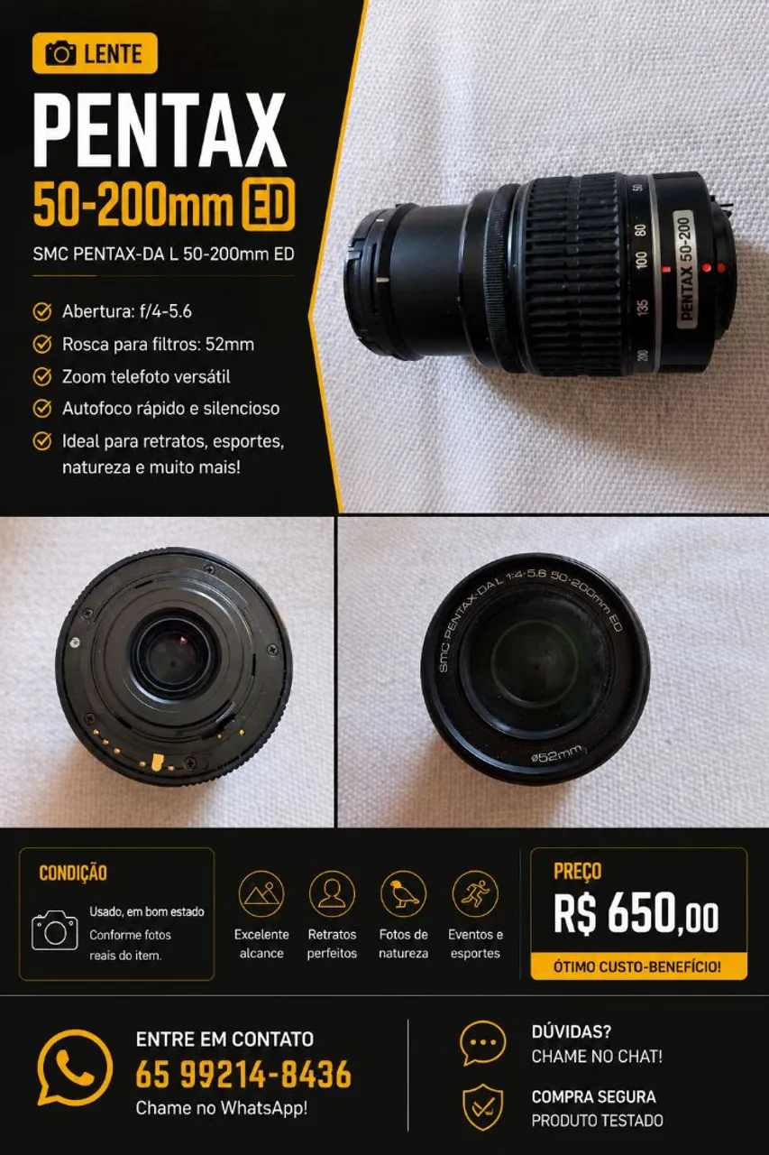 Lente Tamron 17-50mm F2.8 - Acessórios para Câmeras e Filmadoras