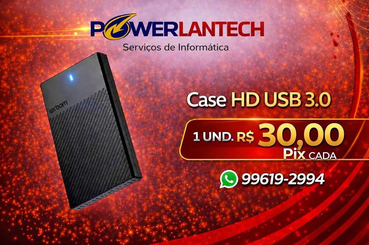 Case Hd, Ssd sata USB 3.0