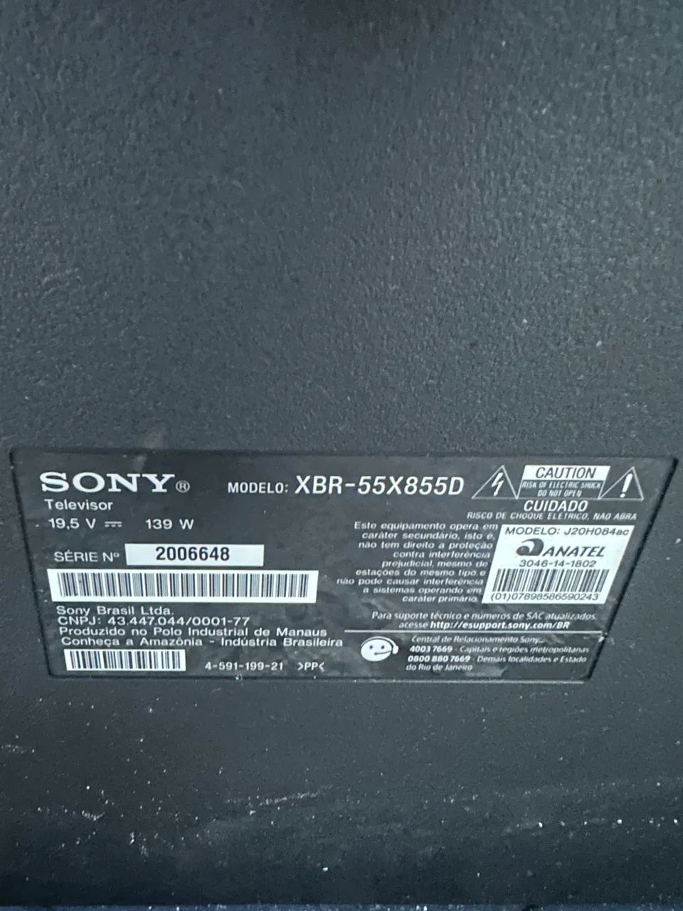 TV Sony 55 Retirada de Peças  - Foto 4
