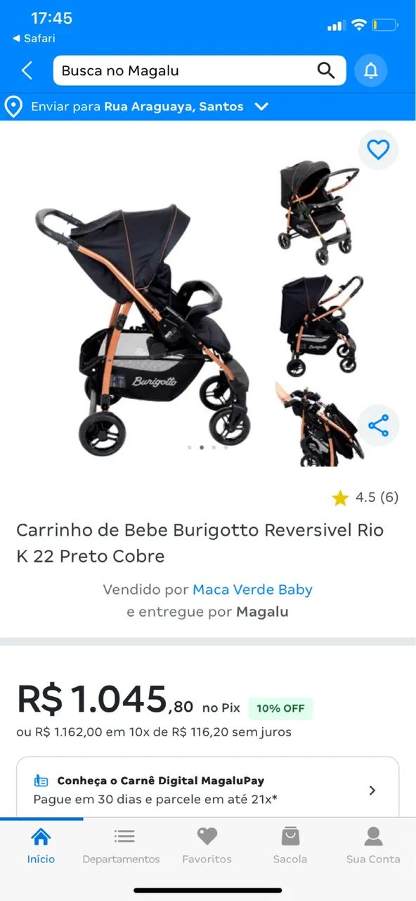 Carrinho burigotto rio k  - Foto 4