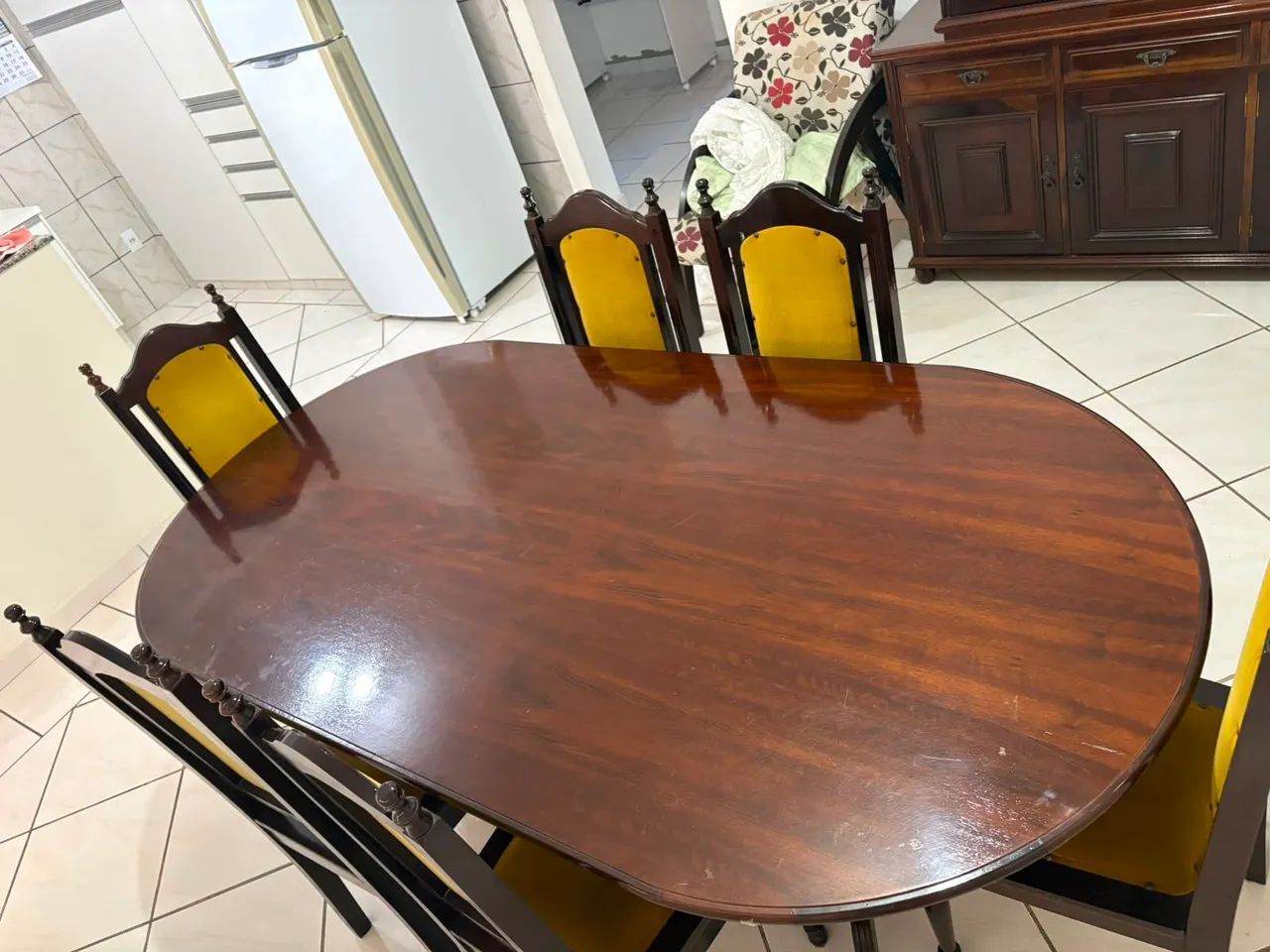 Mesa madeira maciça antiga  - Foto 3