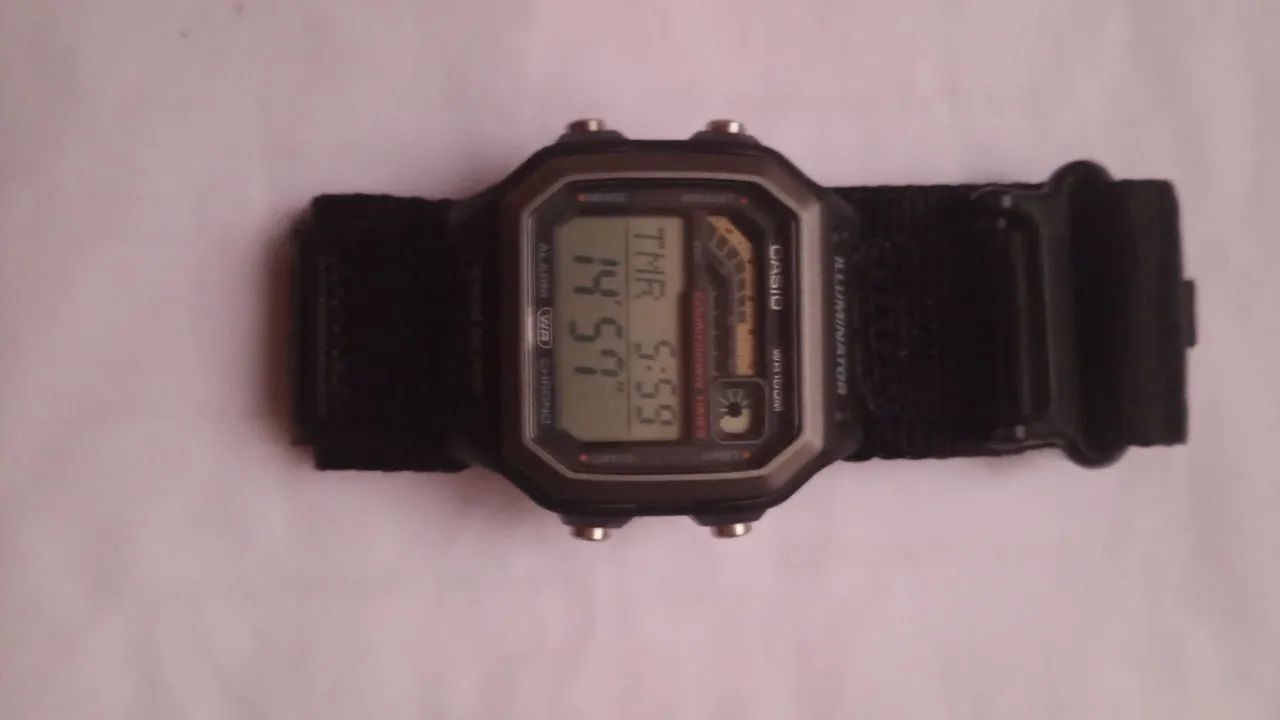 Relógio digital Casio ws 1600h Original pulseira tática  - Foto 4
