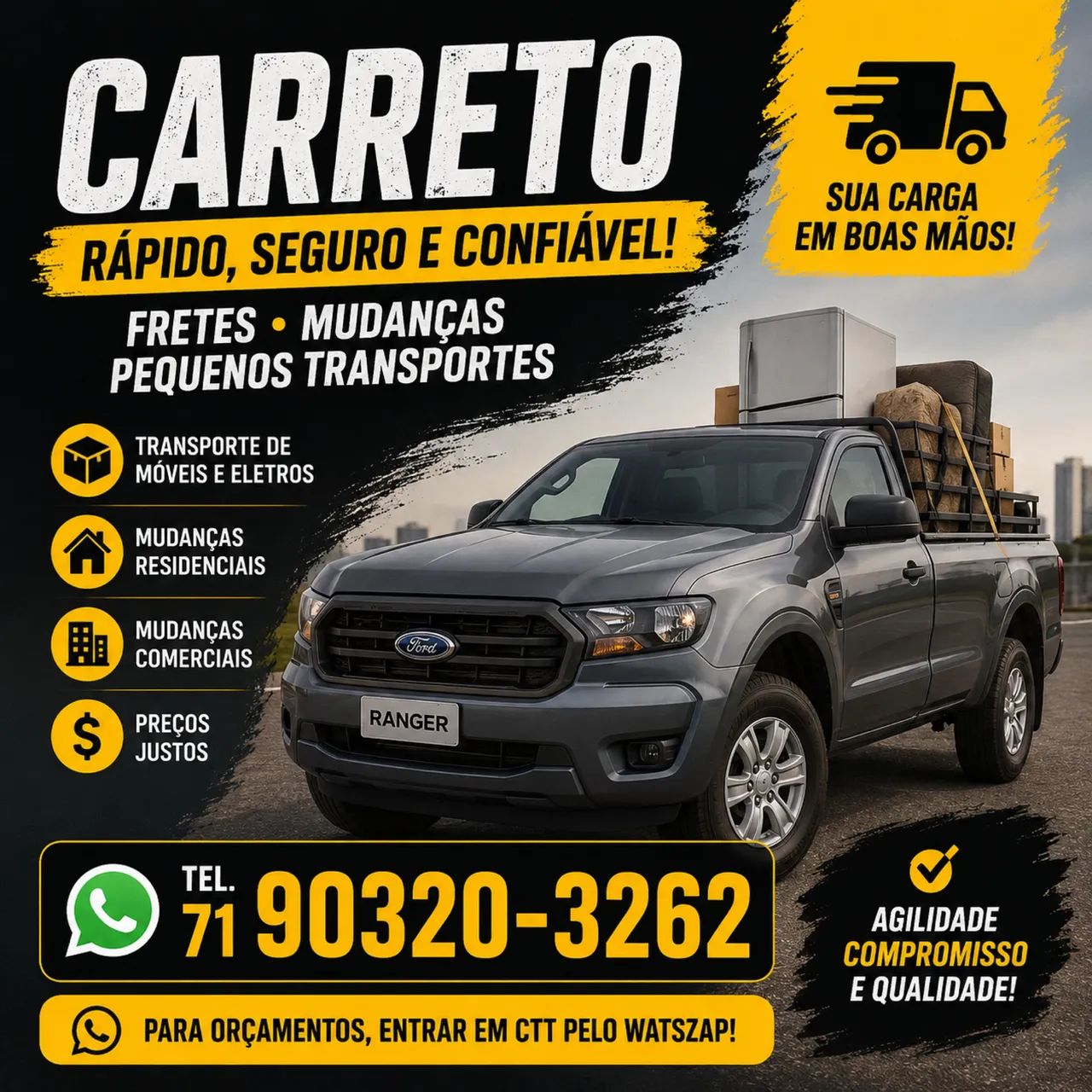  ? CARRETO RÁPIDO E SEGURO ? 