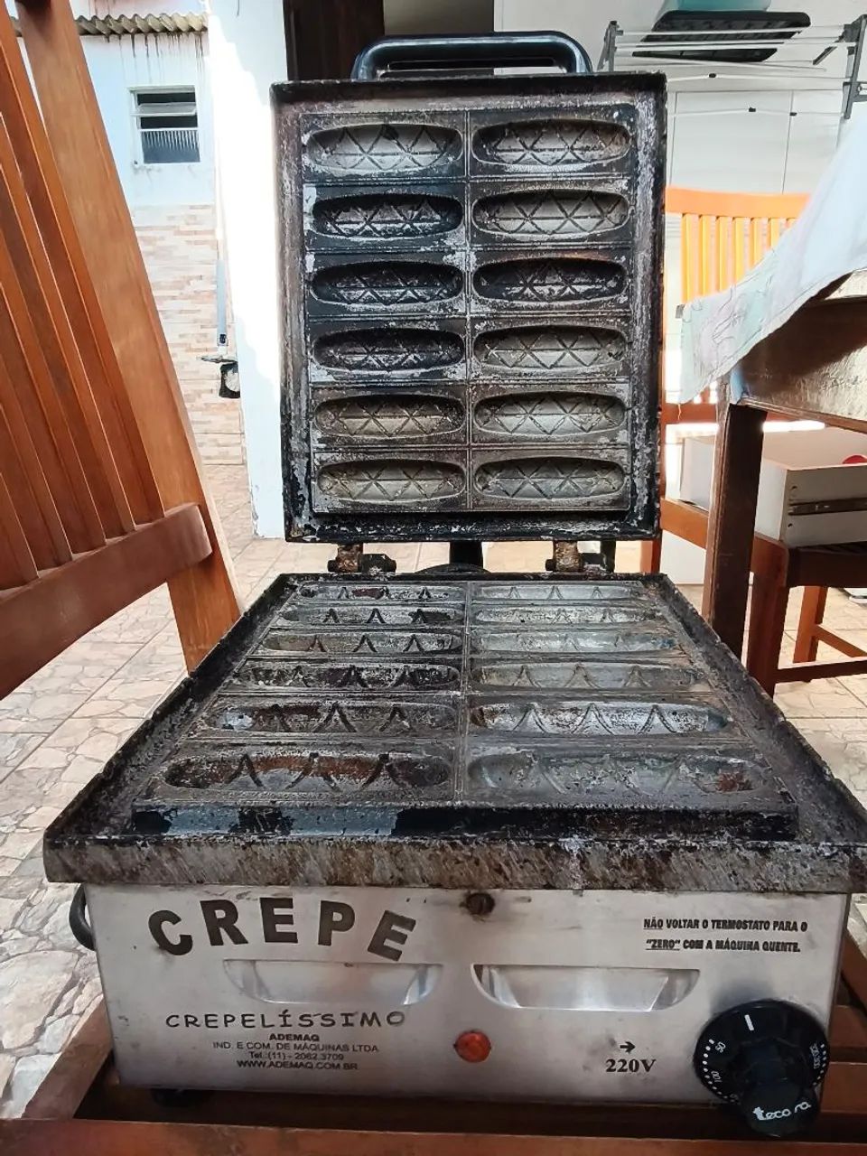 Crepeira industrial - 12 crepes