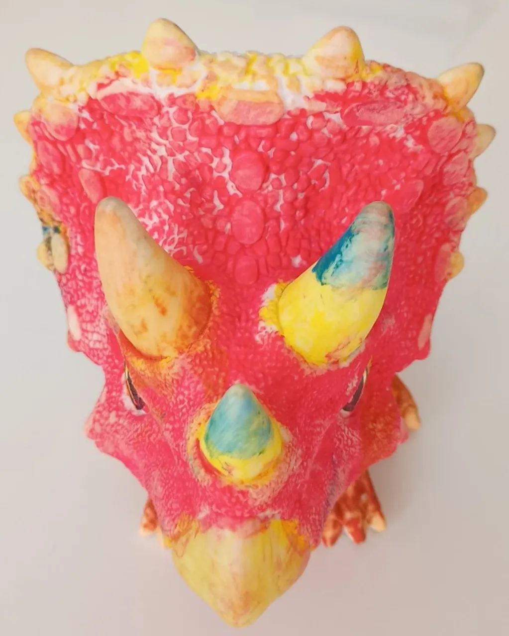 Boneco - Dinossauro Triceratops Colorido - Foto 3