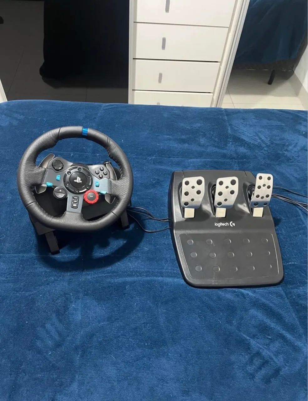 Volante Gamer G29 + Pedais LOGITECH | PC, PS5, PS4 e PS3 