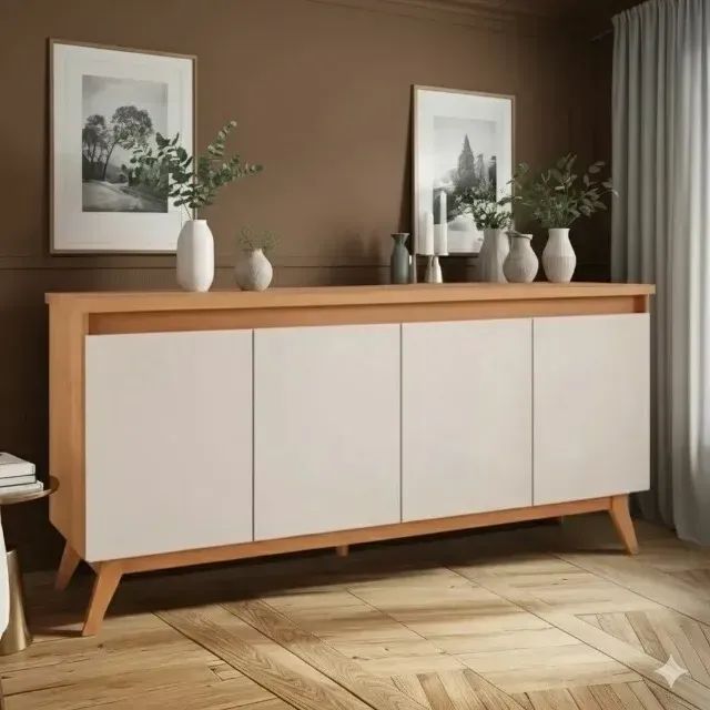 Buffet viero com 4 portas batentes