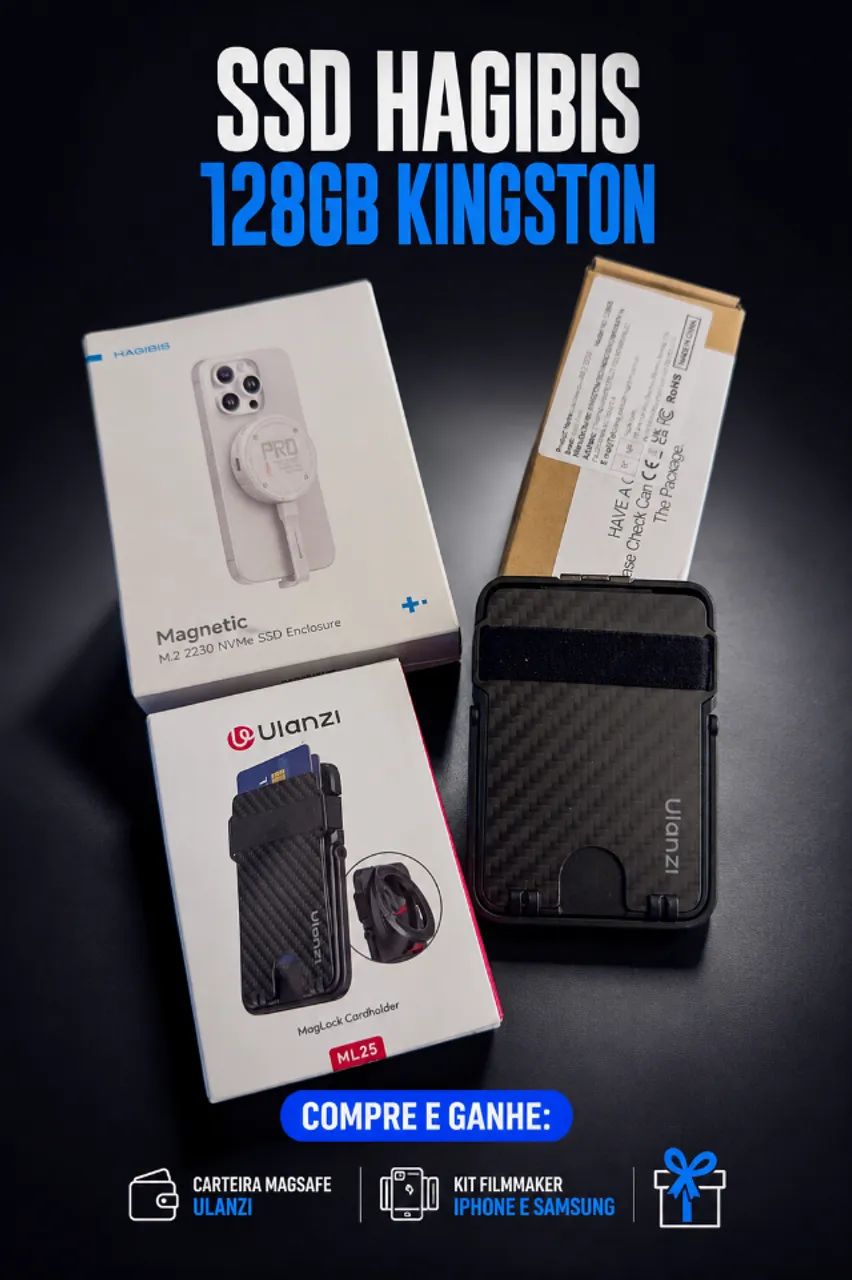 Ssd Iphone e Samsung - 128gb - Brinde