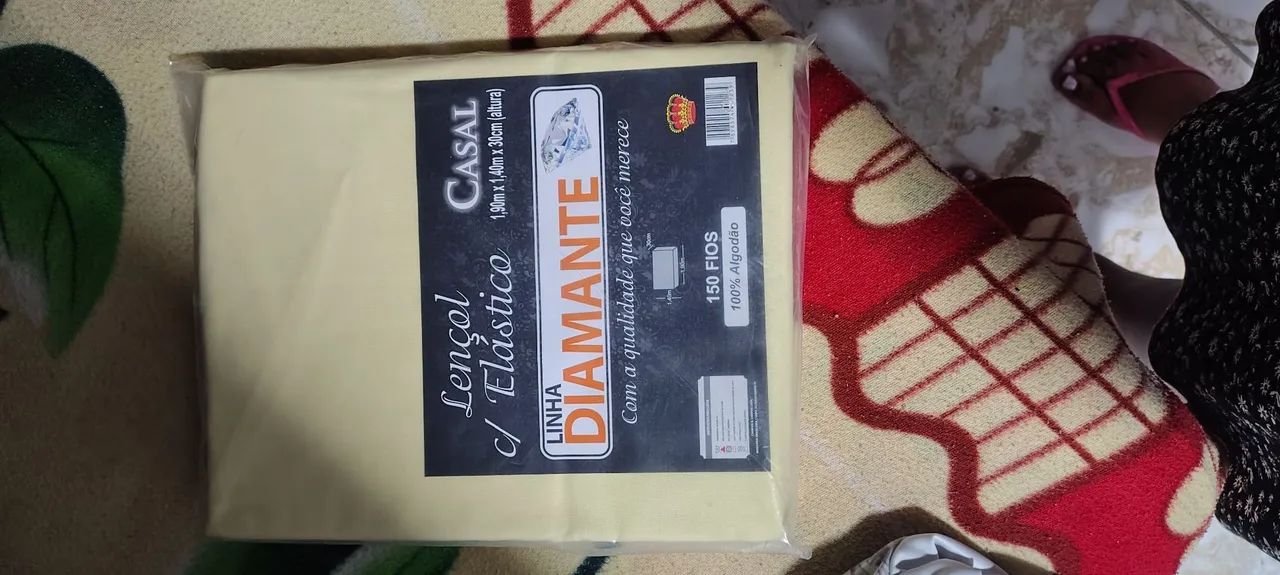 Lençol de elástico casal