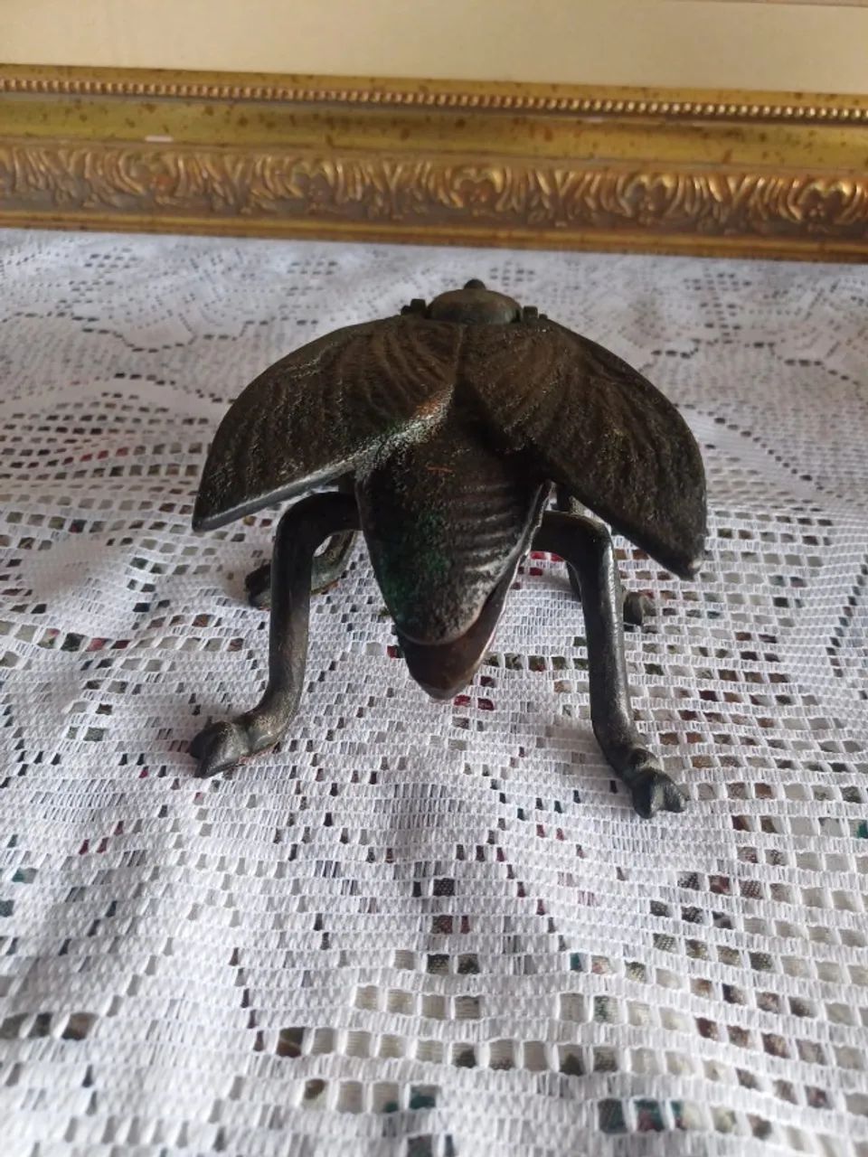 Cinzeiro mosquetão em bronze - raridade  - Foto 2
