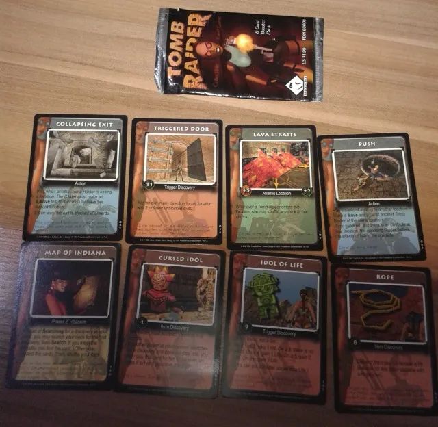 Vendo pack de cards importados Tomb Raider (1999)