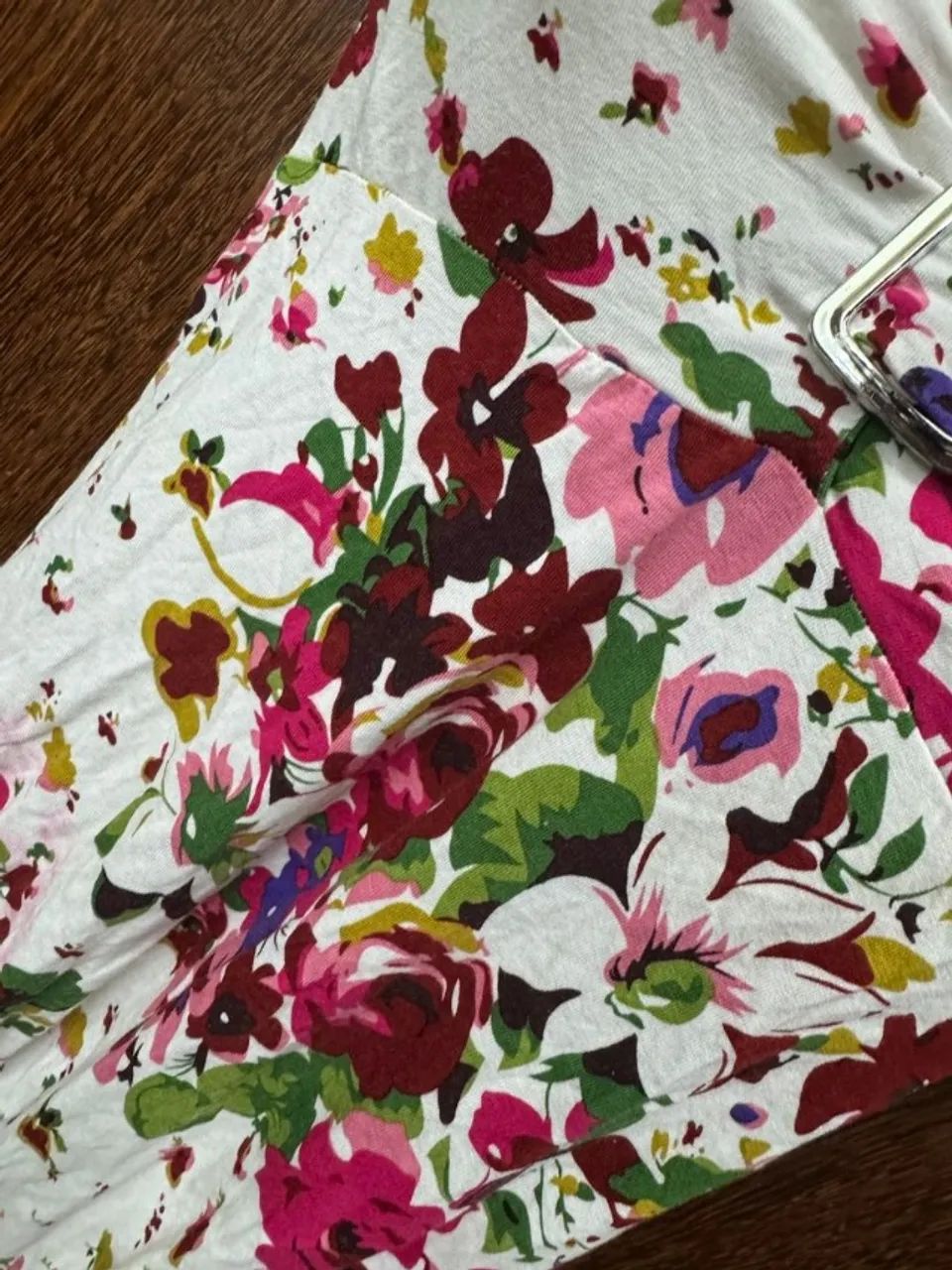 body feminino floral branco - Foto 5