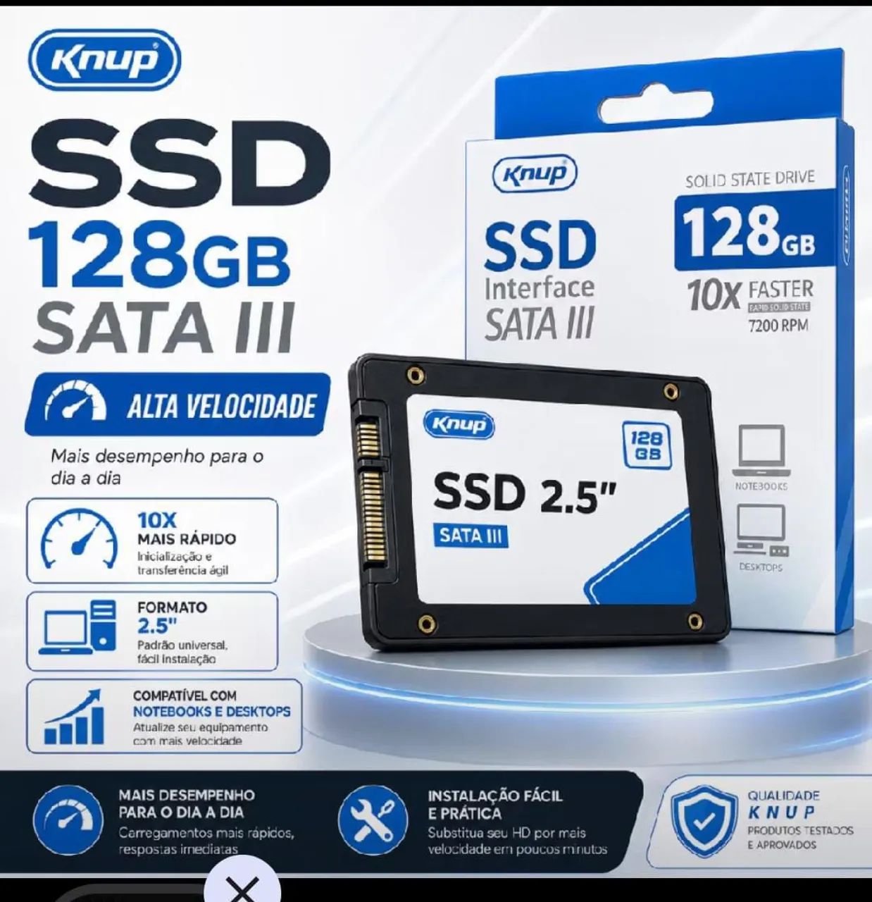 SSD KNUP 128GB Sata 3 - 179 Reais - Foto 2